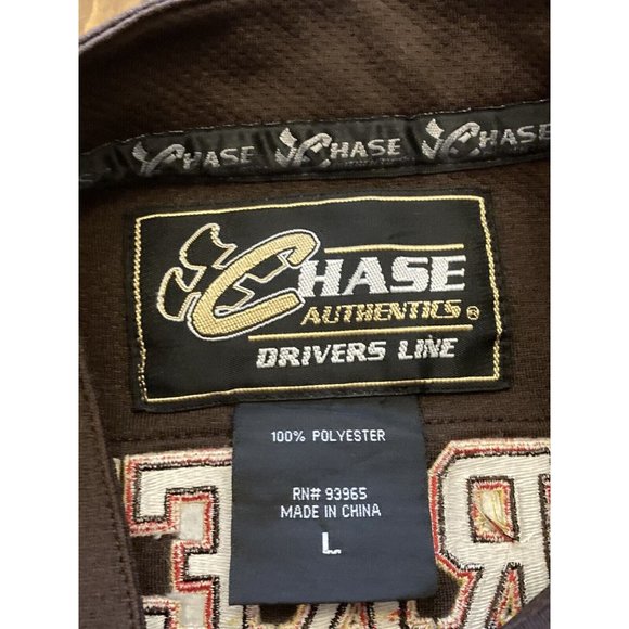 Vtg NASCAR UPS Dale Jarrett 44 S/S 1/4 Zip Men’s L Crew Shirt Chase Authentics - Picture 6 of 9